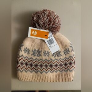 Timberland Beanie w/Inner lining Womens One Size Mauve Beanie‎ Warm Pom Pom